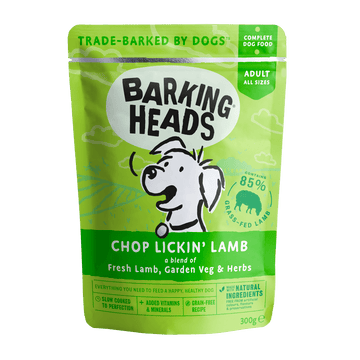 Barking Heads Chop Lickin' Lamb Wet Food Pouch (300g)
